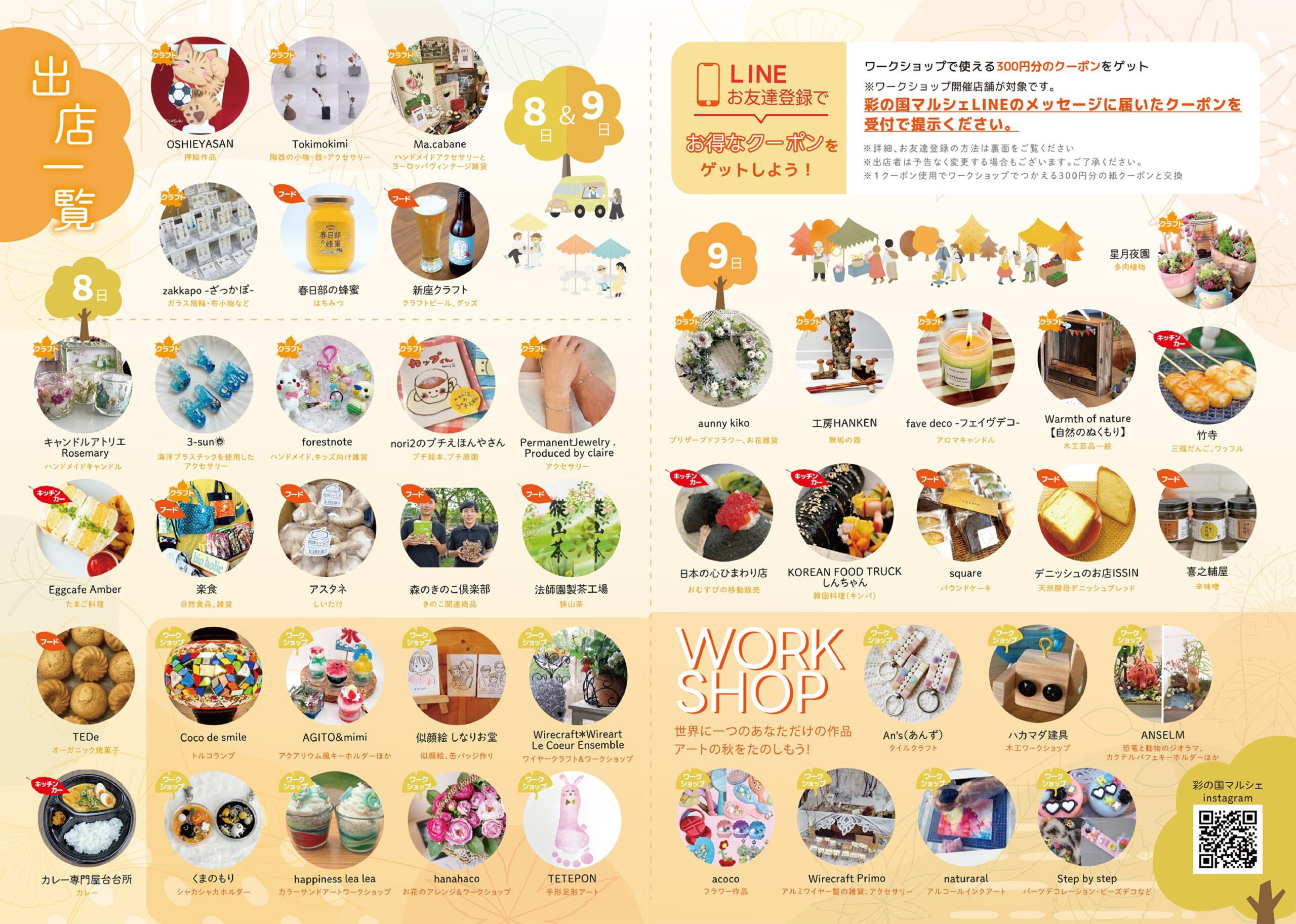彩の国マルシェの出店情報