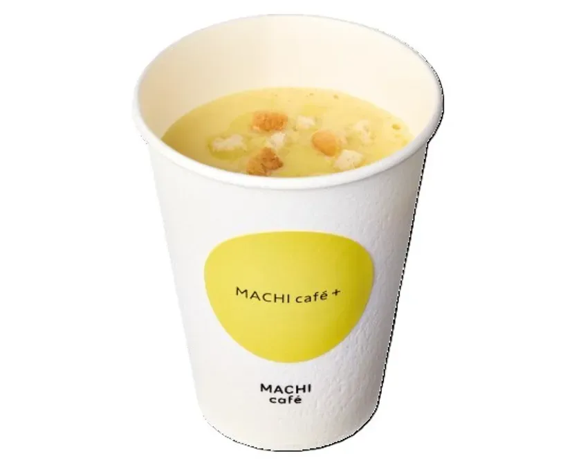 紙コップに入ったコーンスープ