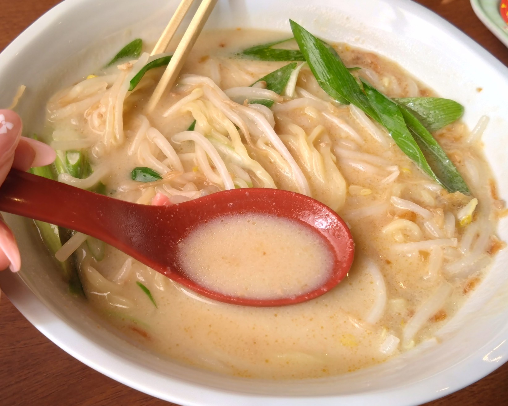 西京味噌らーめんのスープ