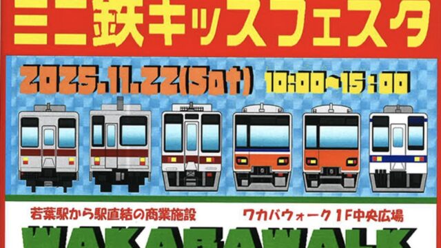 ミニ鉄キッズフェスタのポスター