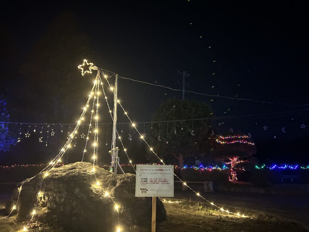 唐子中央公園のイルミネーション③