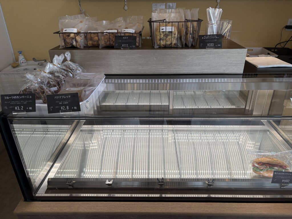 ショーケースの中