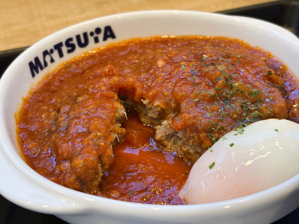 松屋の煮込みハンバーグ