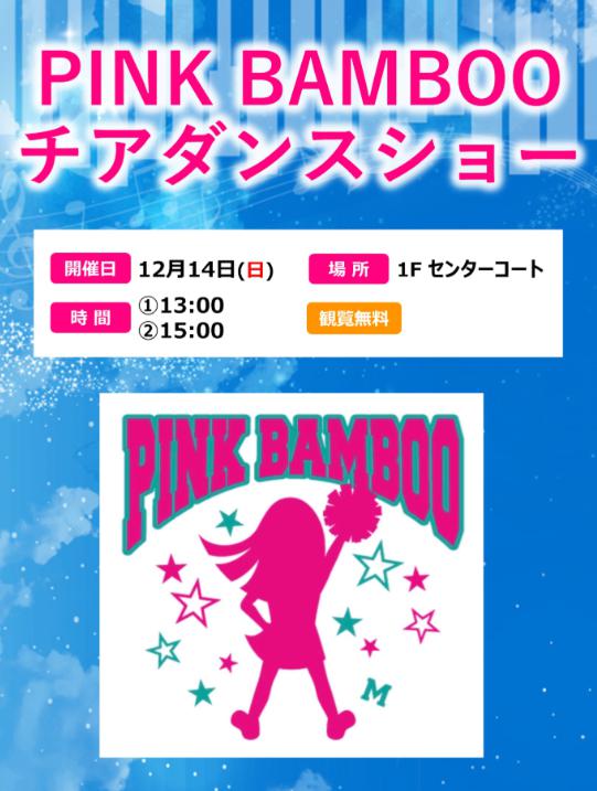 チアダンスショーのイベントチラシ