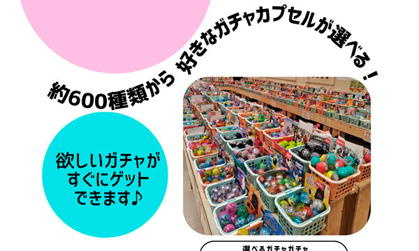 自分で選べるガチャガチャランド in まるひろ川越店