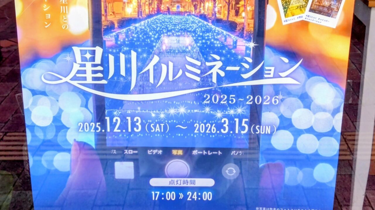 星川イルミネーションのチラシ