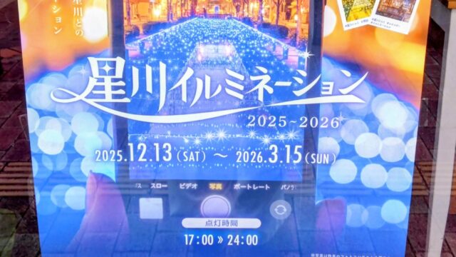 星川イルミネーションのチラシ