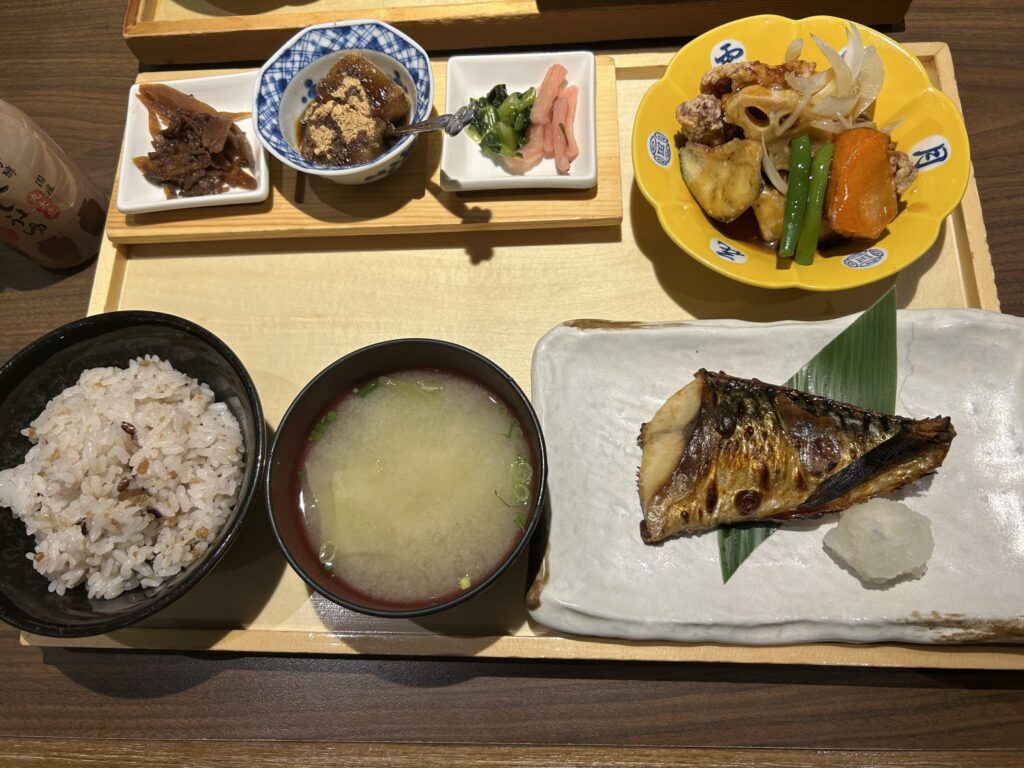 注文した定食