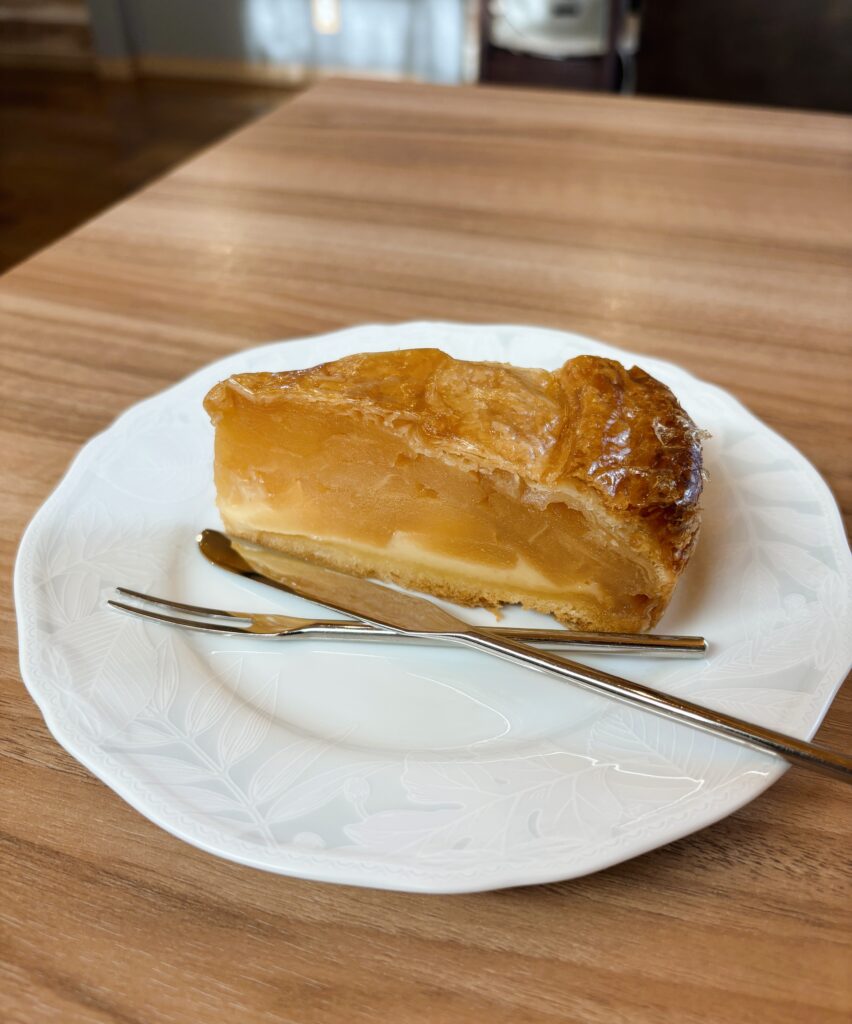 注文したアップルパイ