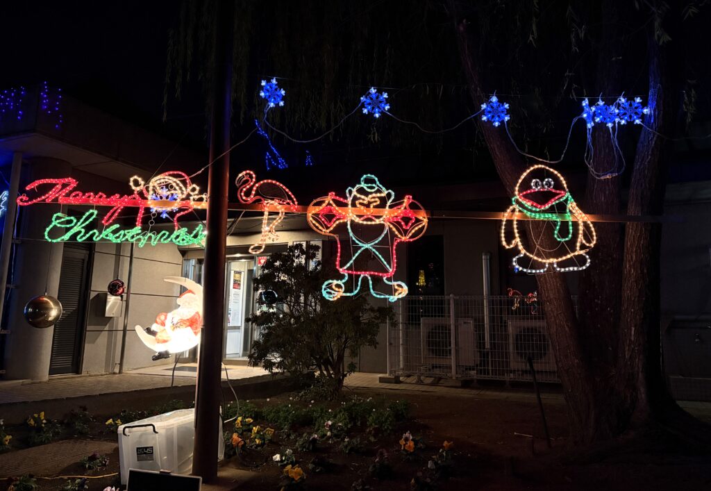 クリスマス仕様のイルミネーション