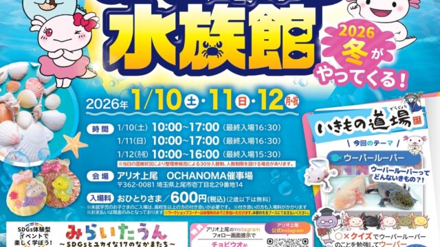 あそべーる水族館のチラシ