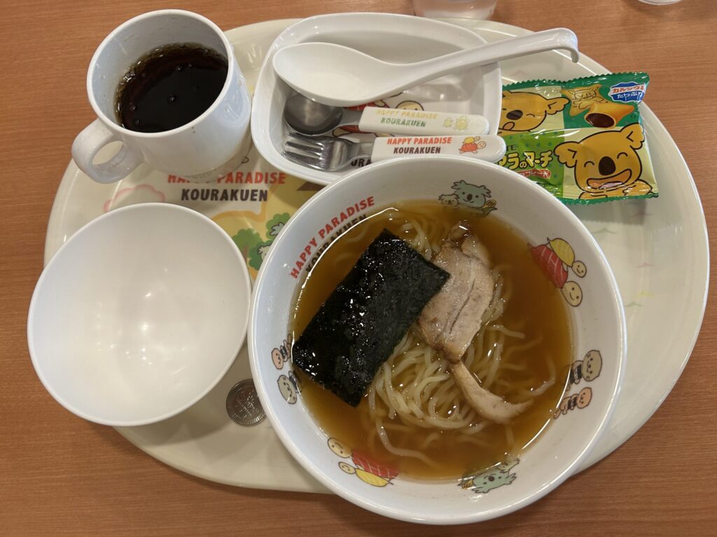 注文したお子様メニュー