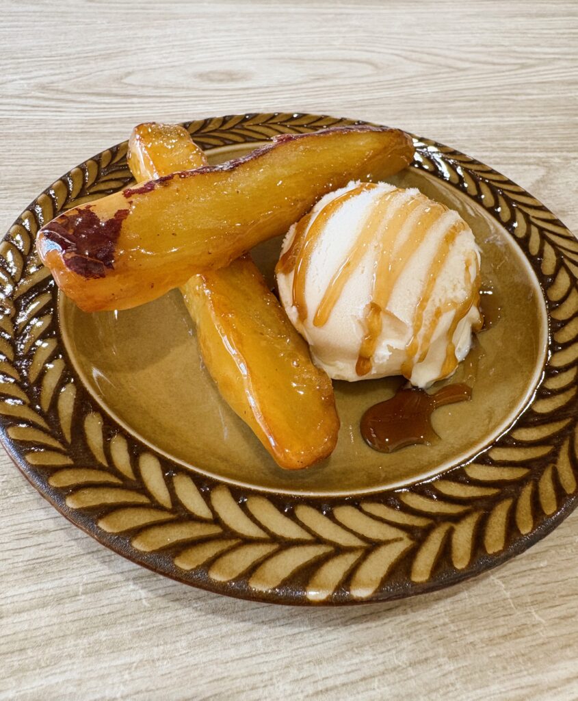 大学芋とアイスクリーム