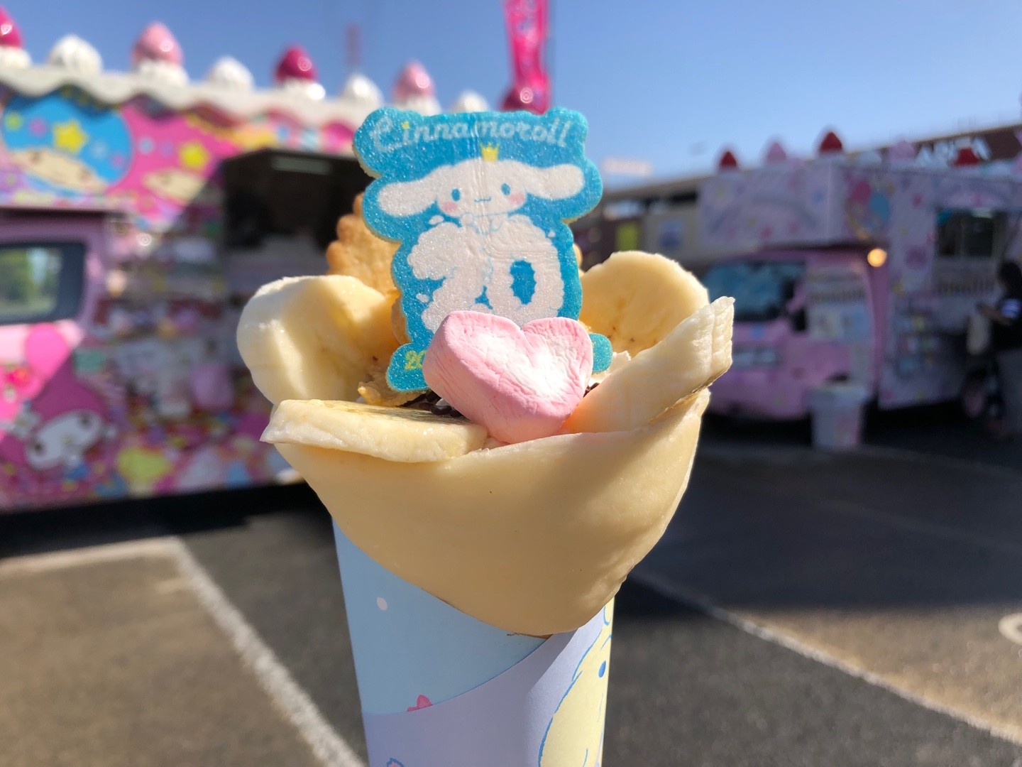 購入したクレープ