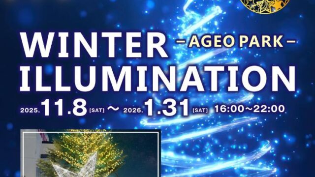 AGEO PARKイルミネーションのチラシ