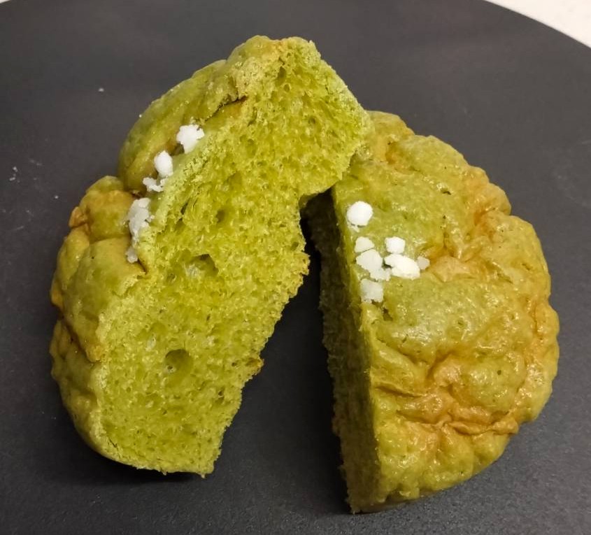 メロンパンを切った様子②