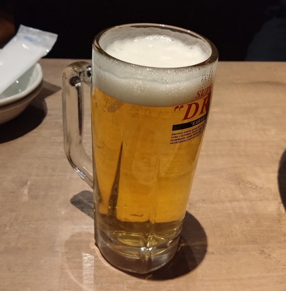 注文したビール