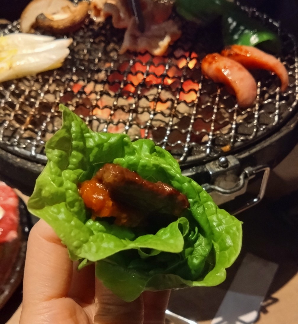 サンチェにまくお肉