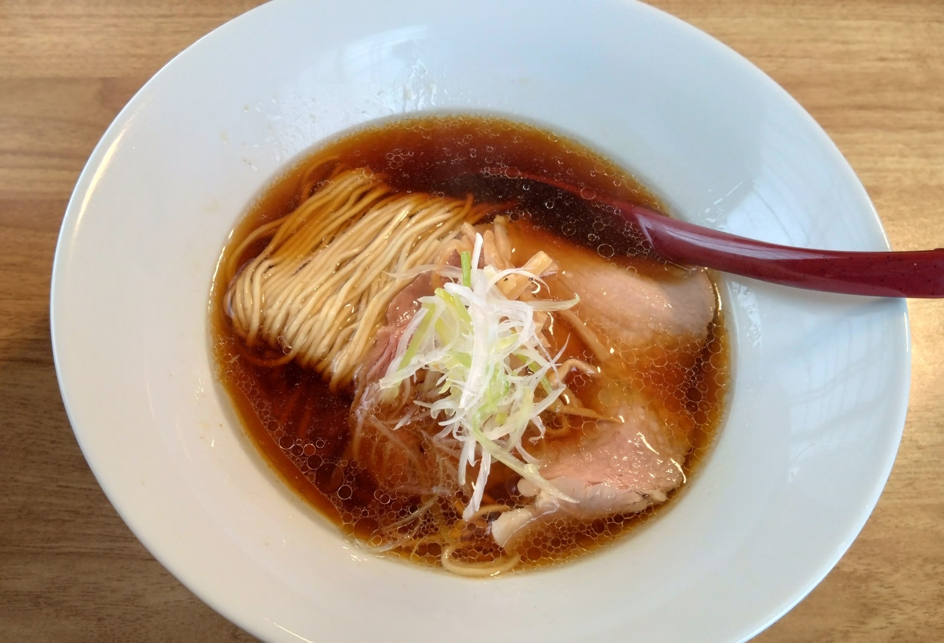 注文した醤油ラーメン