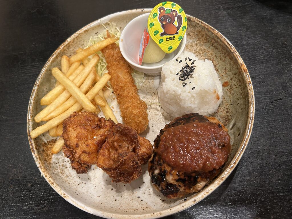 注文したキッズメニュー