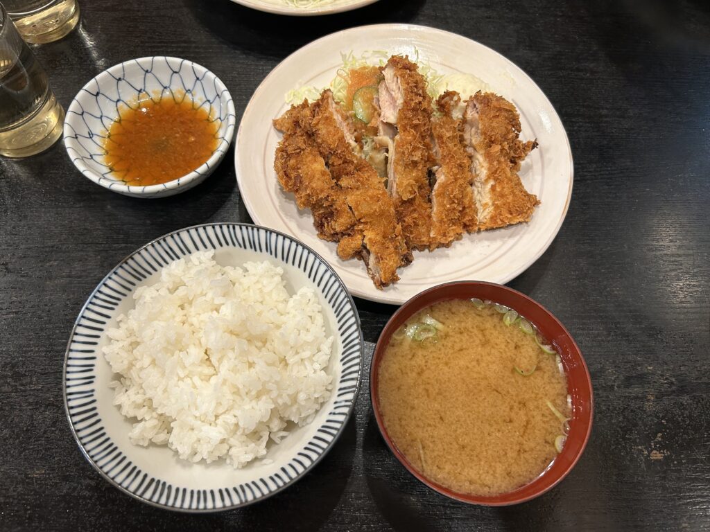 注文したとんかつ