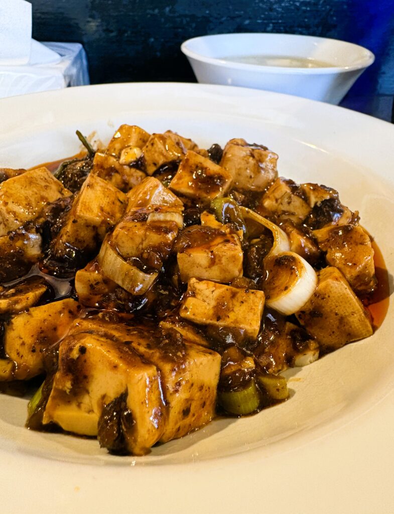 アップで撮影した麻婆豆腐