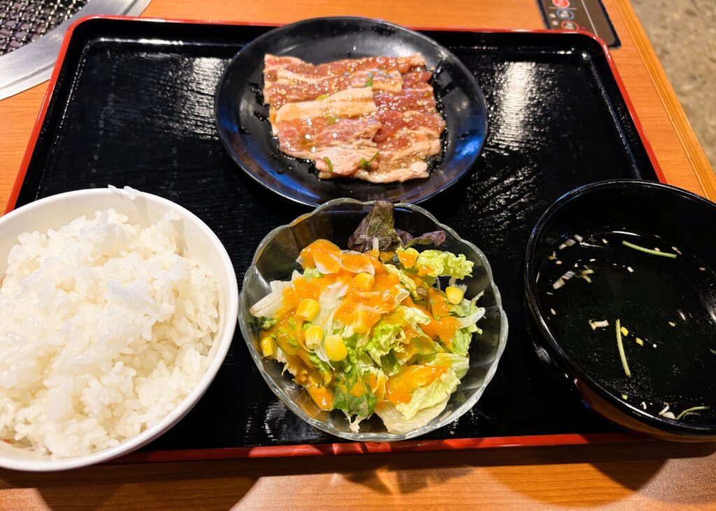 注文したランチ