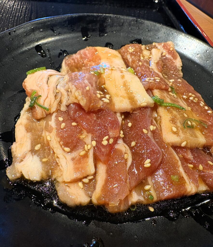 注文したカルビ