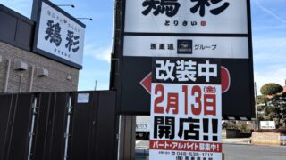 鶏彩の看板