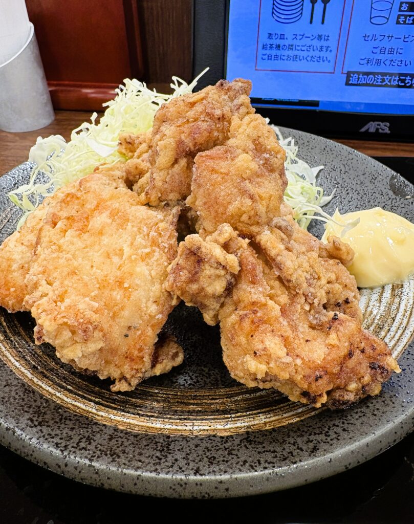 ジューシーな唐揚げ