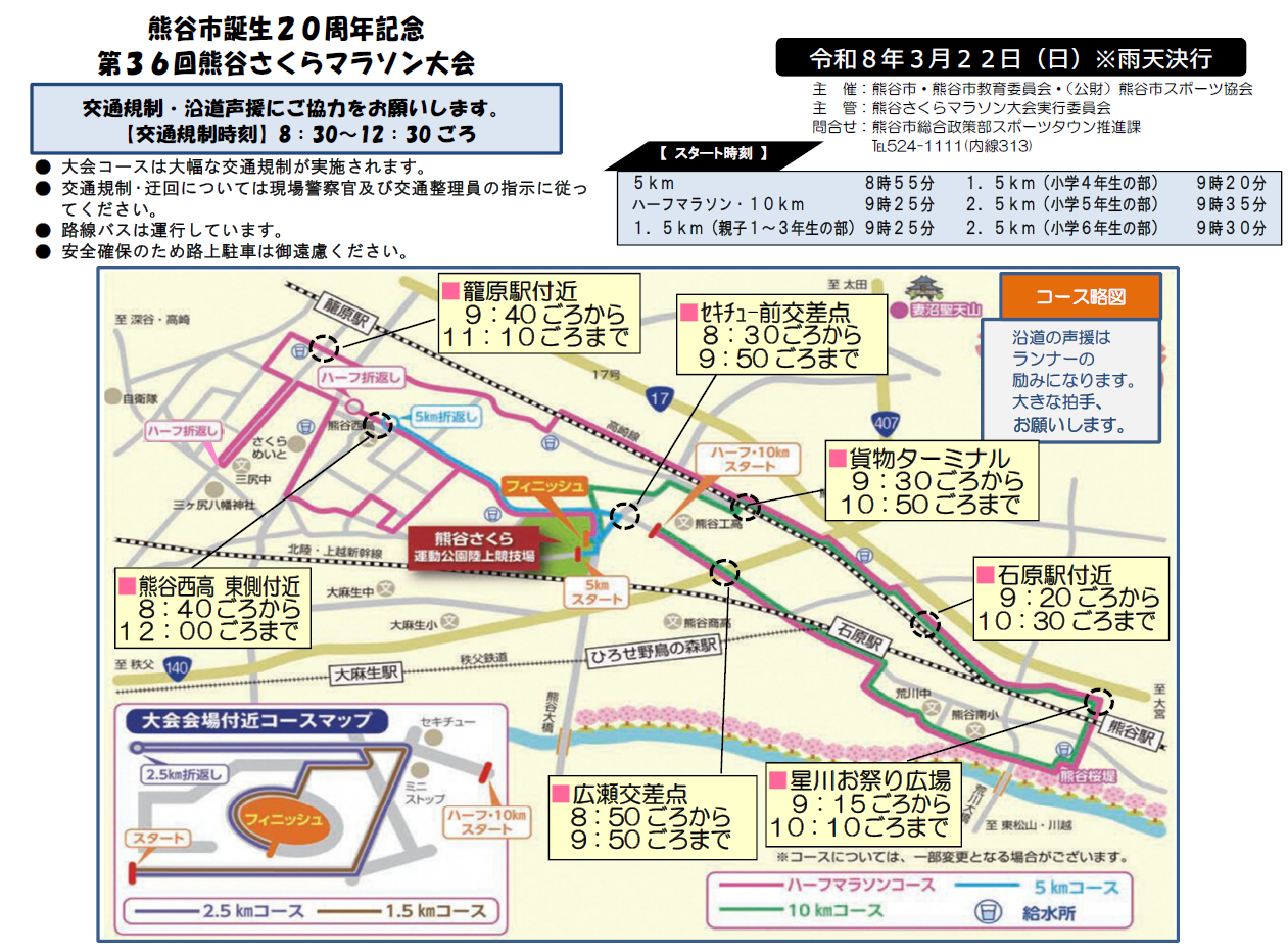 交通規制の情報