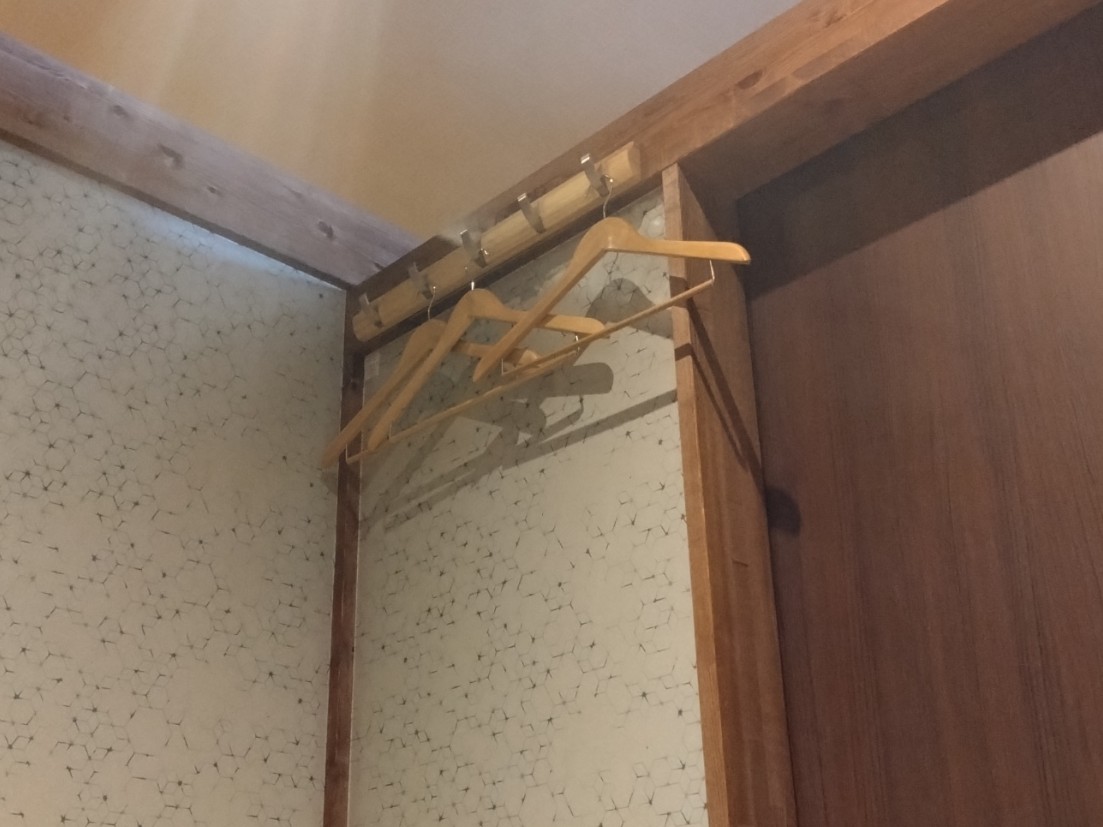 ハンガーラックが完備