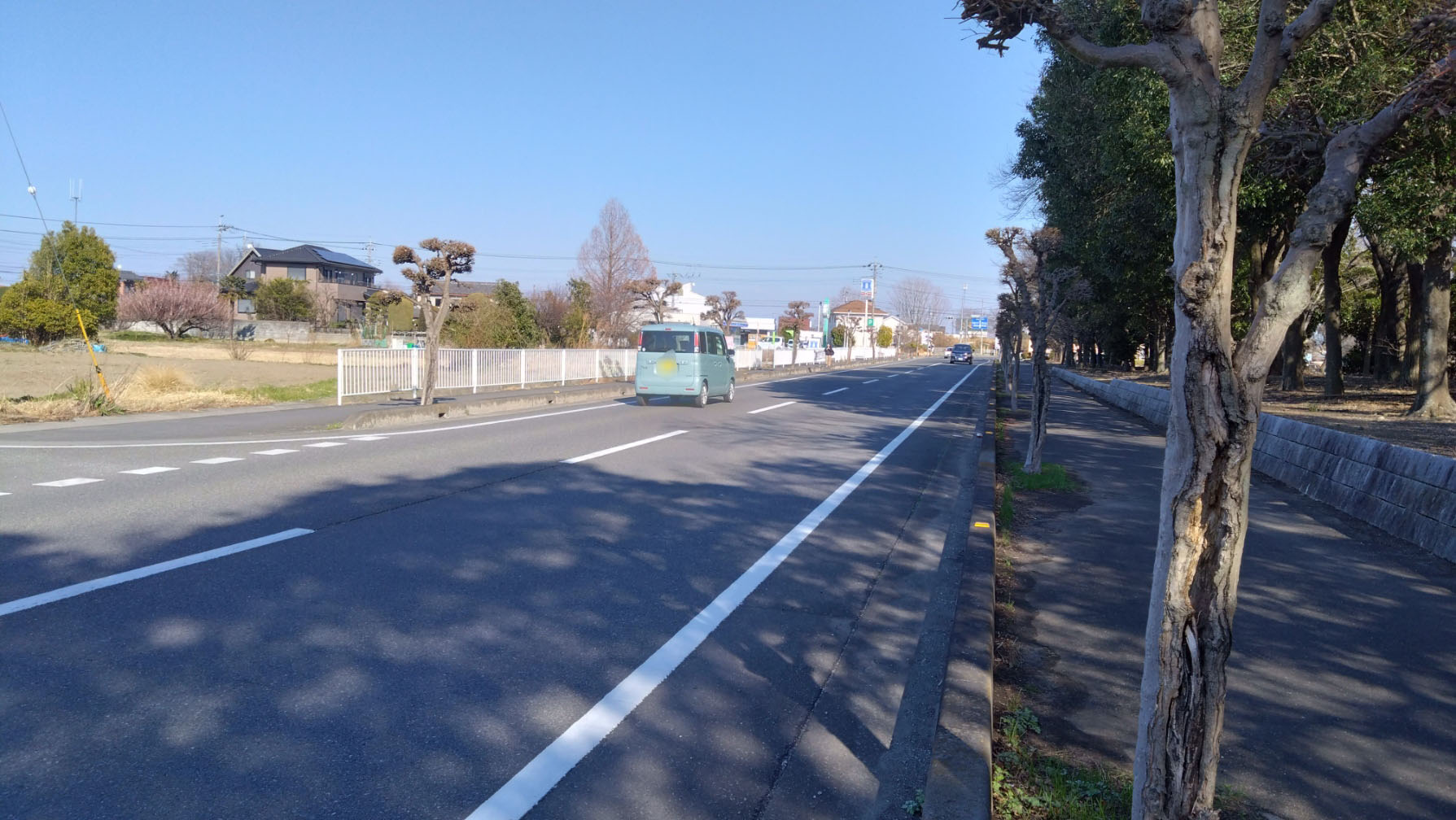 会場の周辺道路