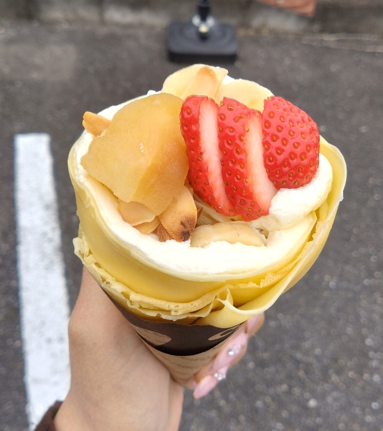 贅沢なクレープ