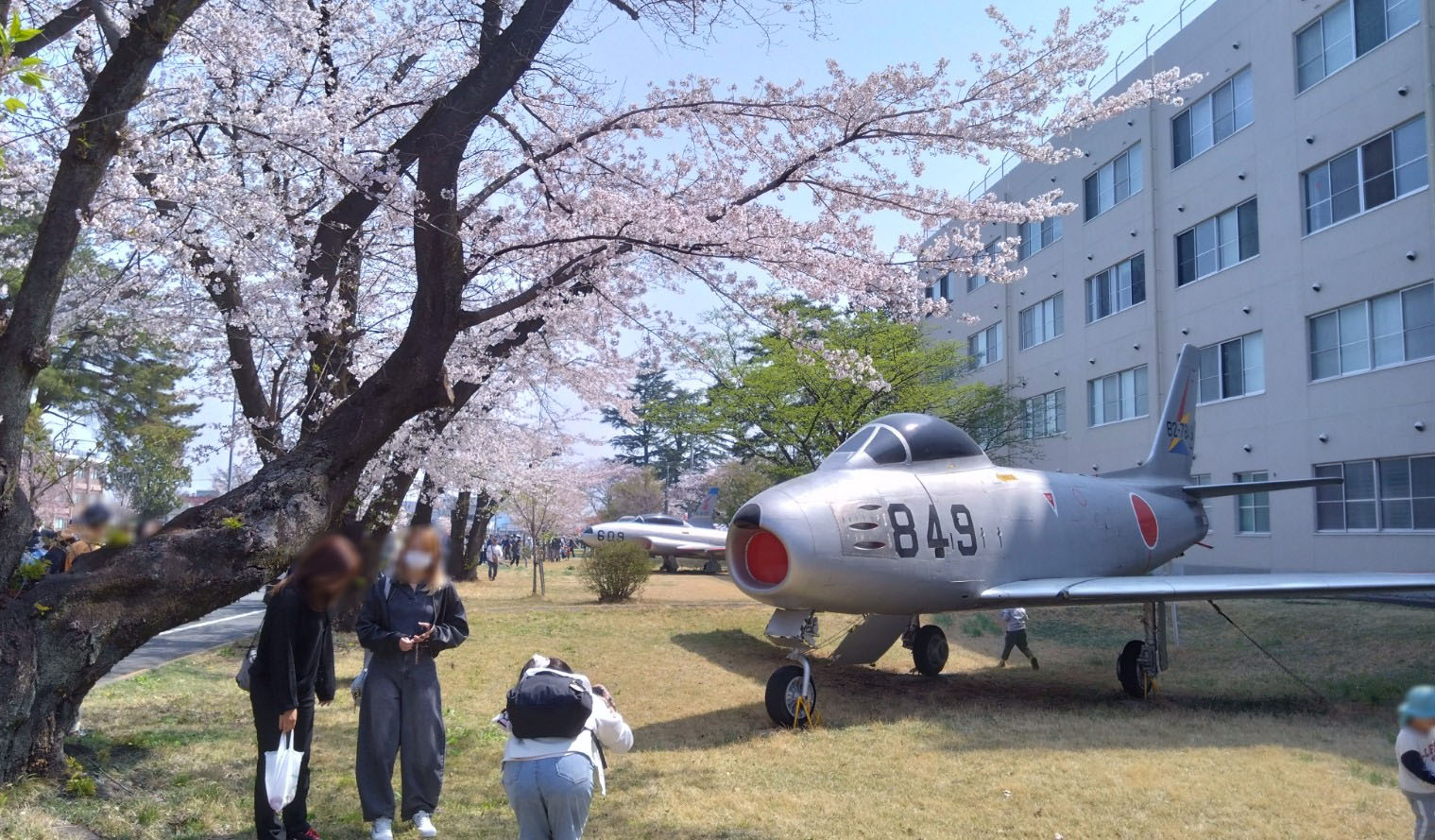 自衛隊機と桜②