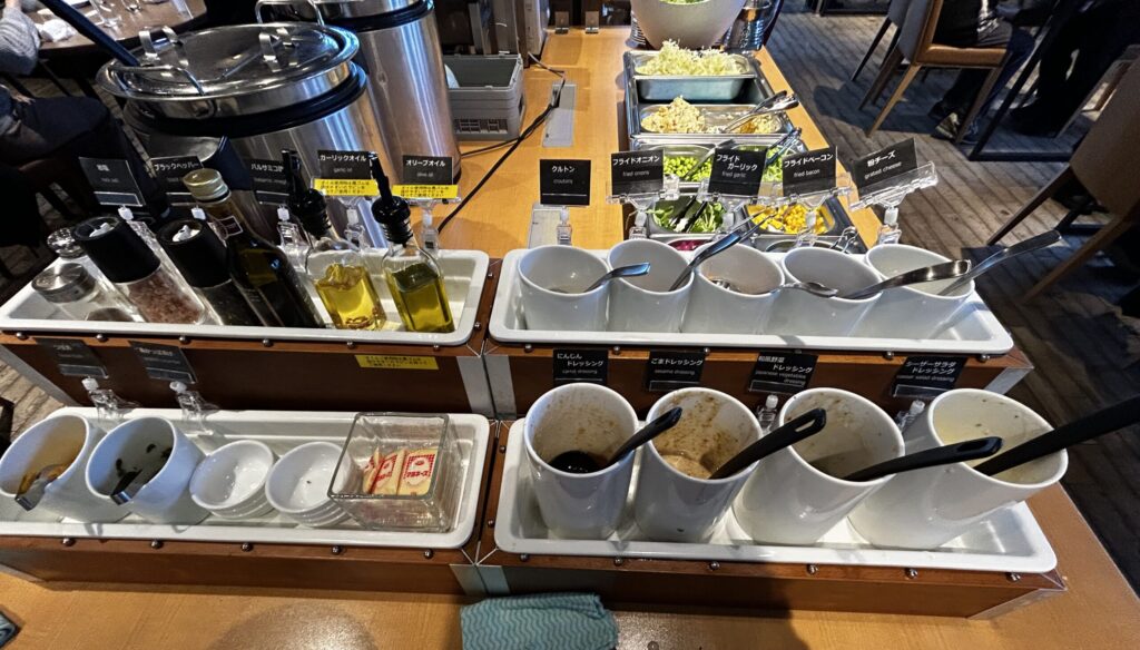 豊富なドレッシング