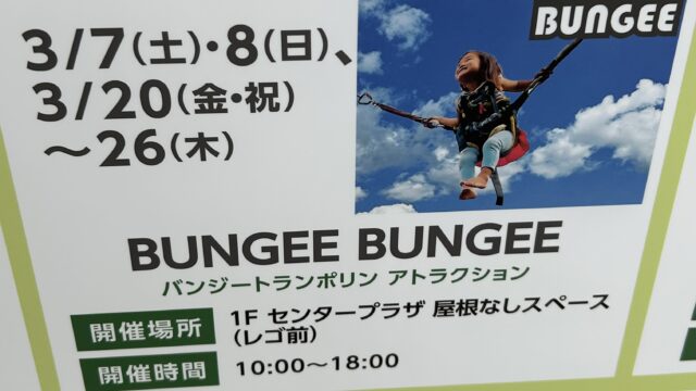 BUNGEE BUNGEEのチラシ