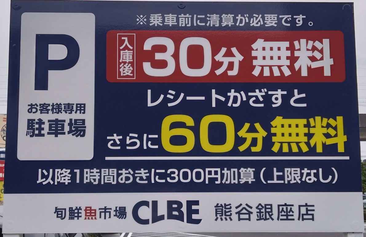 駐車場の看板