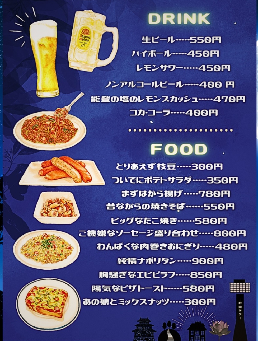 メニュー表