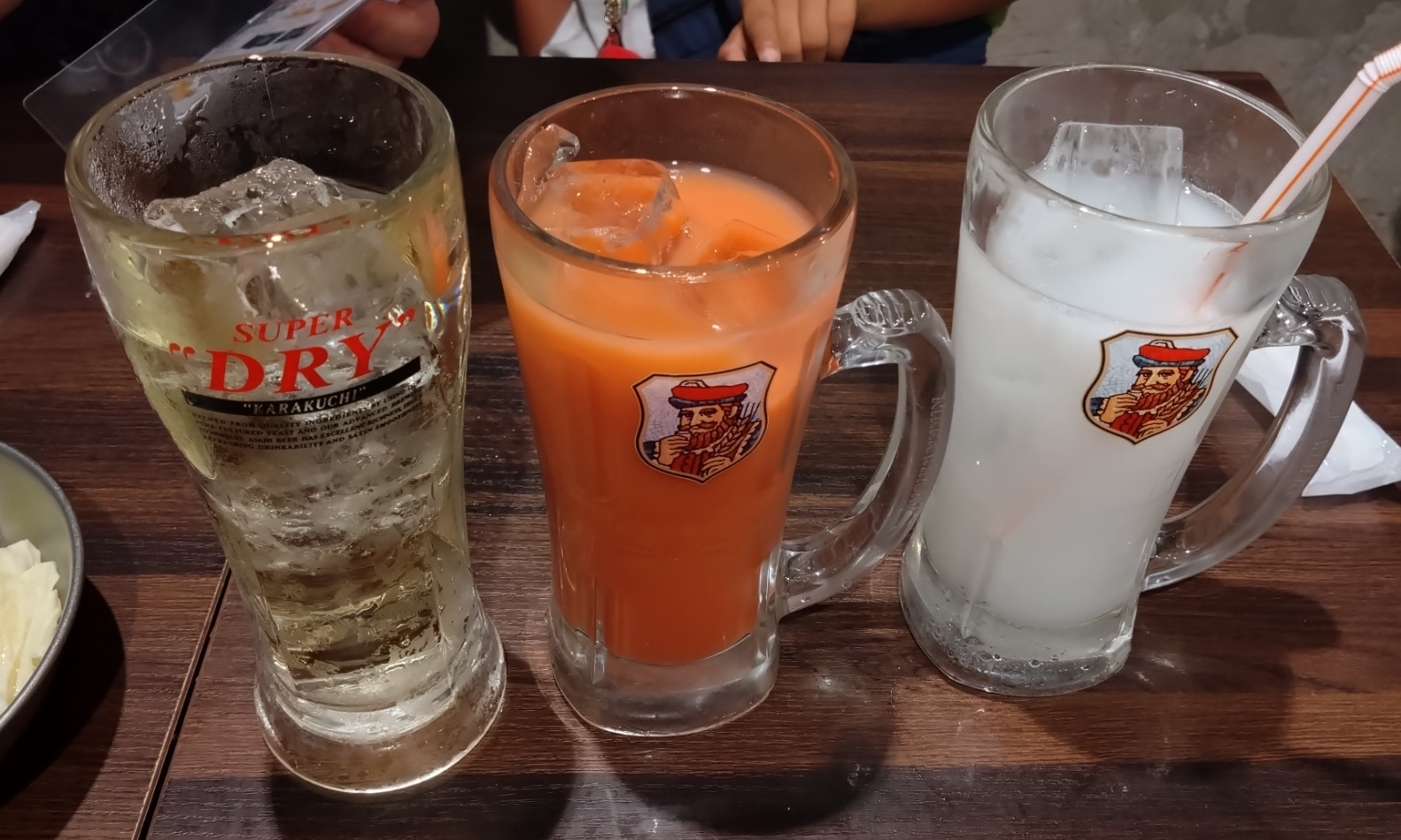 注文したドリンク