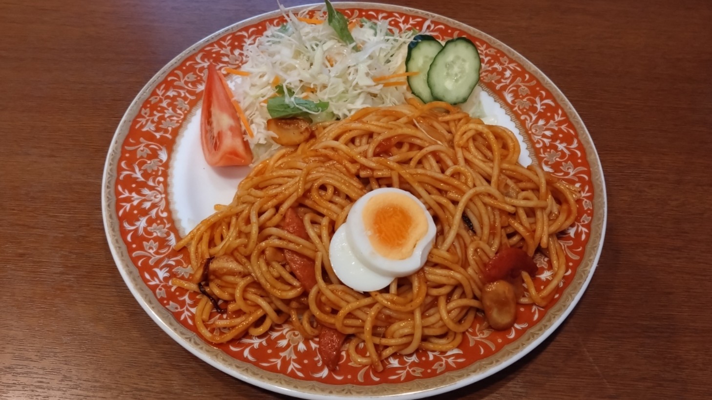 注文したナポリタン