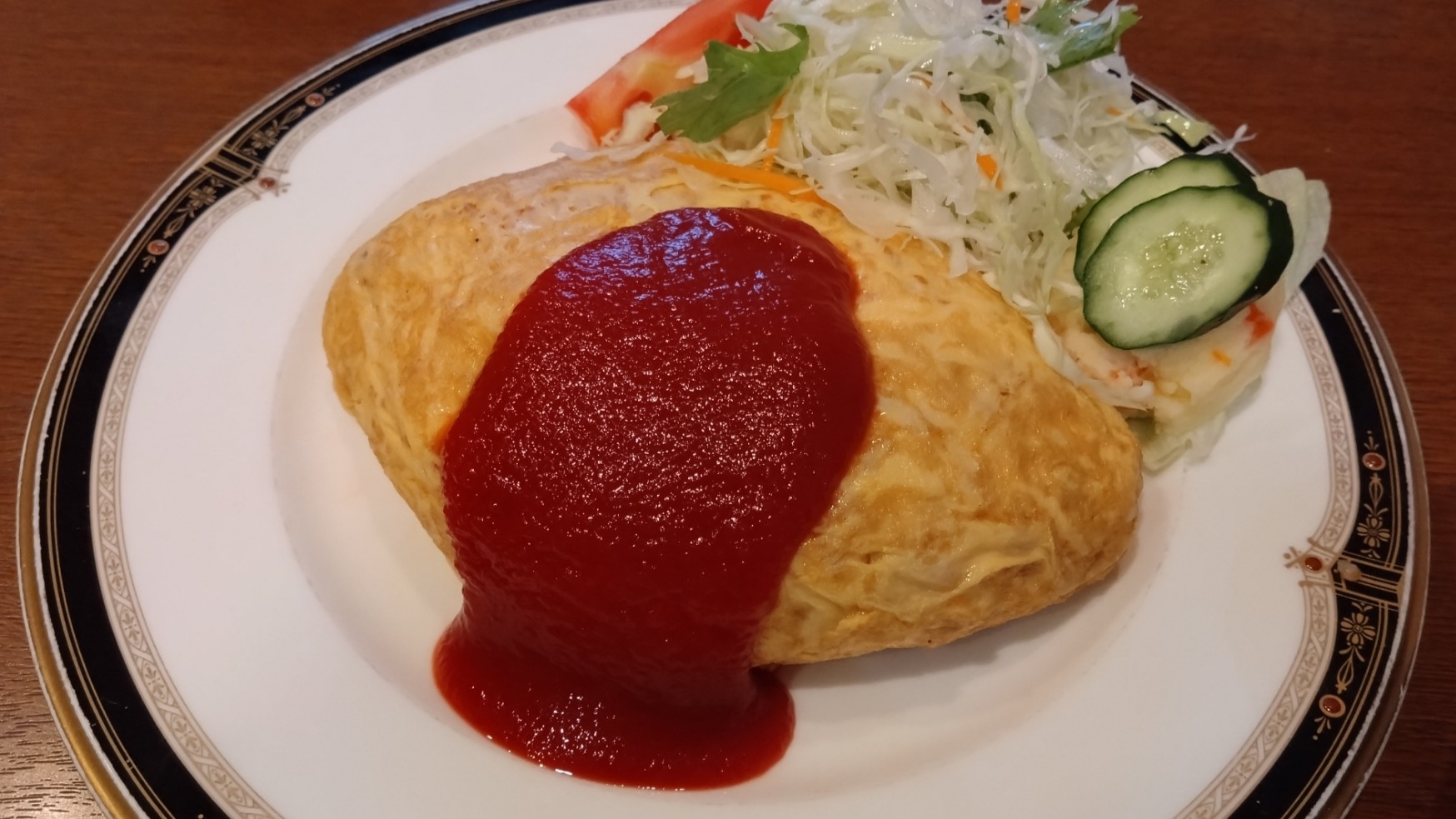 注文したオムライス②