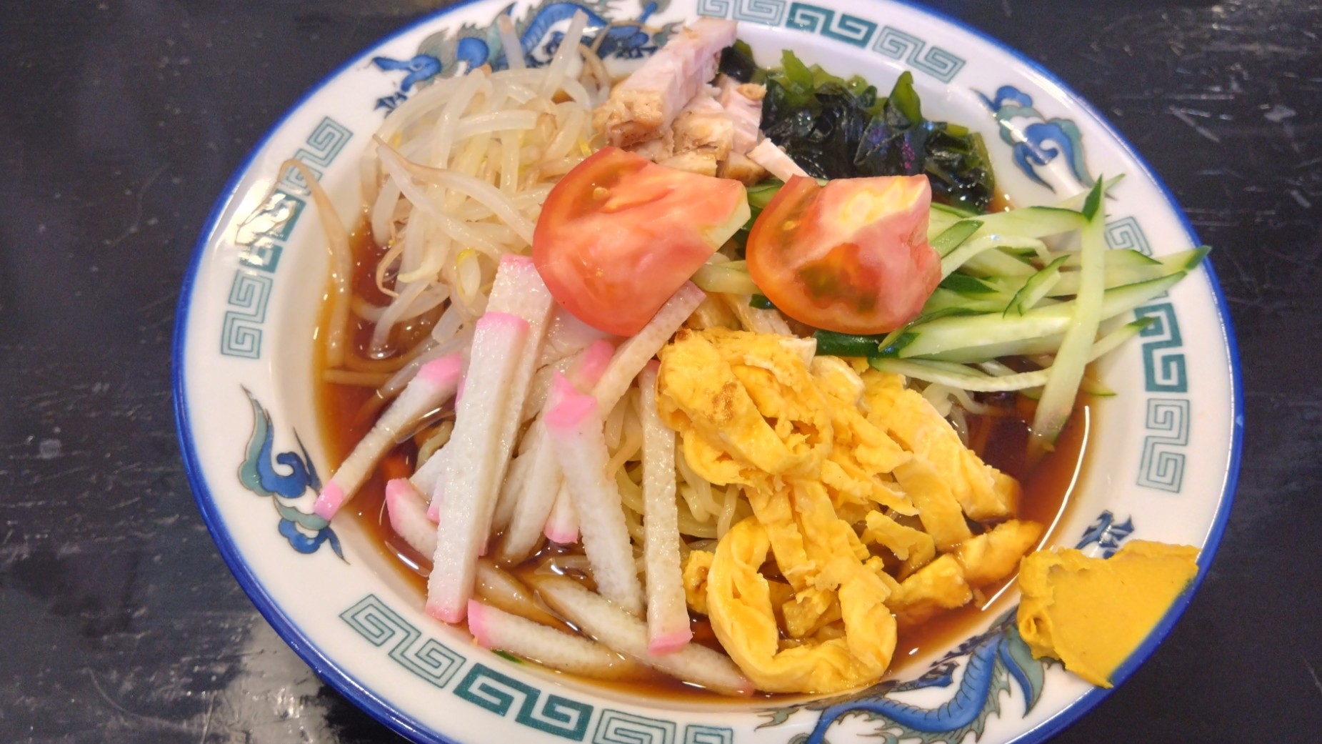 注文した冷やし中華②