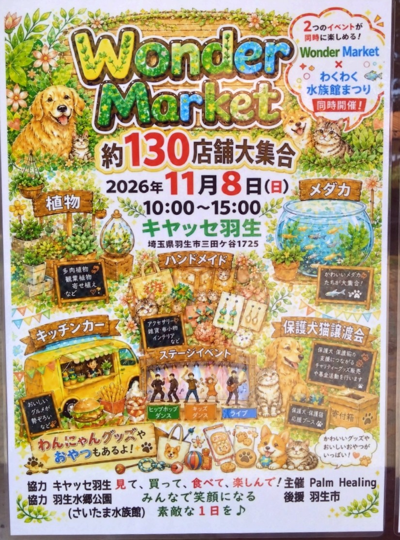第2回 Wonder Market（わくわく水族館まつり同時開催）